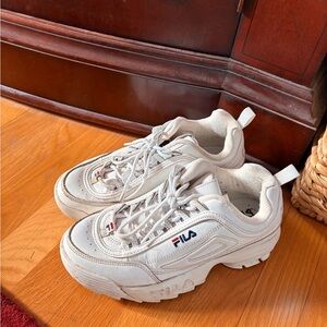 Fila White Chunky Retro Sneakers